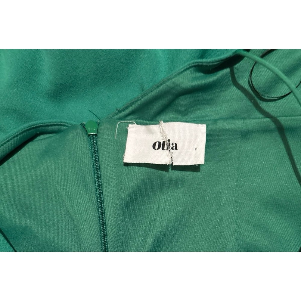 Olia Lulu's Green One Shoulder Bodycon Mini Dress, Size XL - Picture 5 of 6